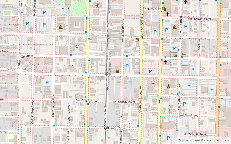 Dana-Thomas House location map