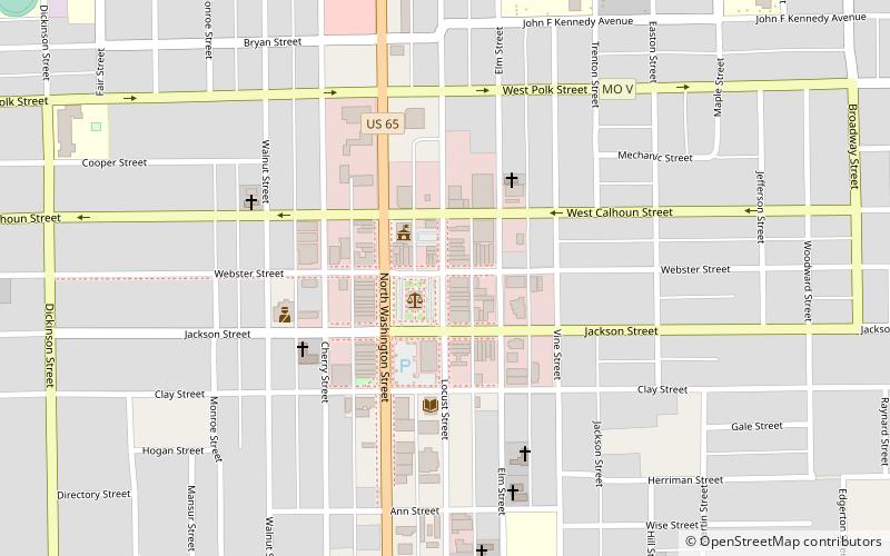 Courthouse Square Historic District location map
