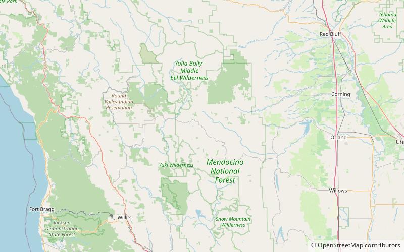 Mendocino Pass location map