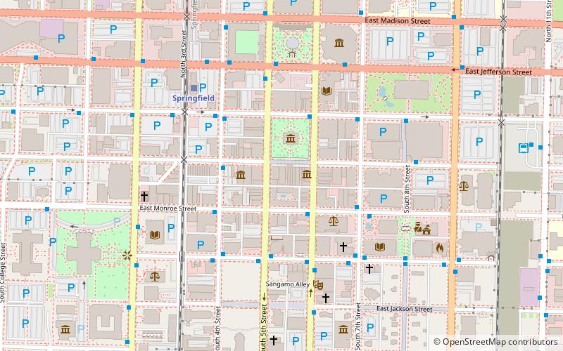 Central Springfield Historic District location map