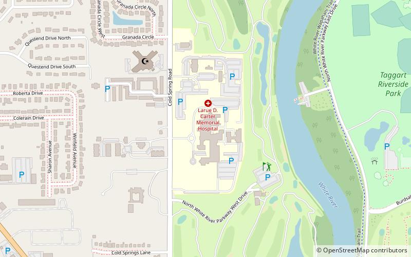 Indianapolis Veterans Administration Hospital location map