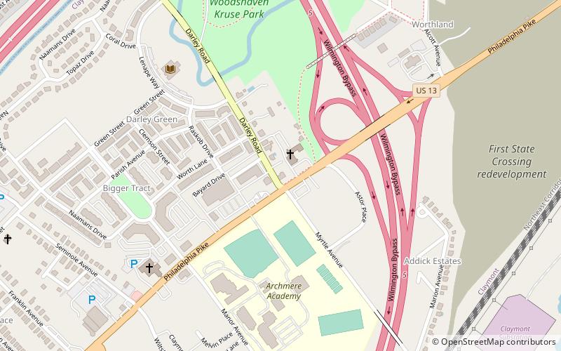 Darley House location map