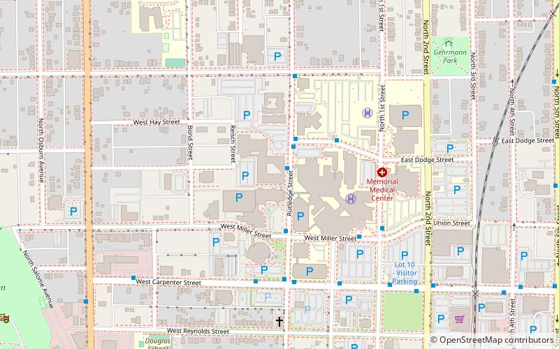 Southern Illinois University School of Medicine location map