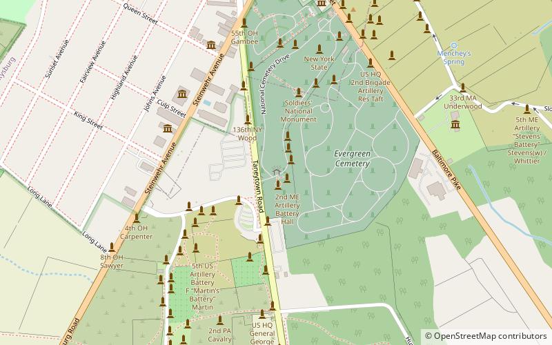 Gettysburg Rostrum location map