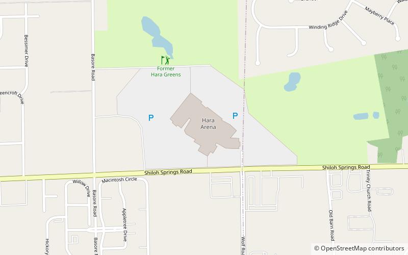 Hara Arena location map