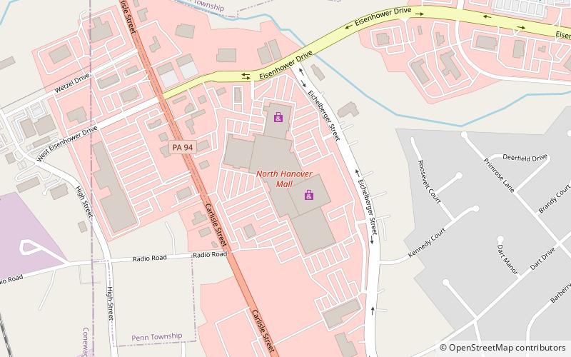 North Hanover Mall location map