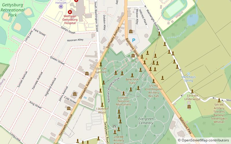 Friend to Friend Masonic Memorial location map