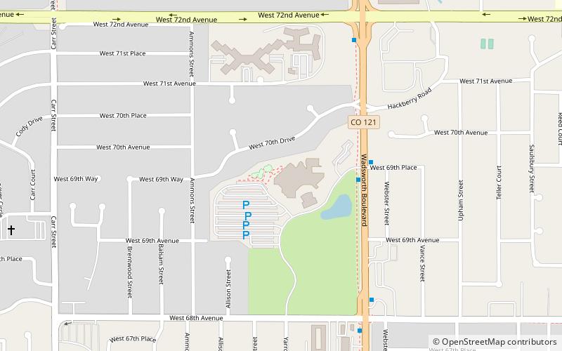 Arvada Center for the Arts and Humanities location map