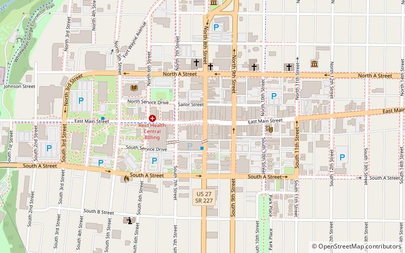 Richmond Downtown Historic District location map