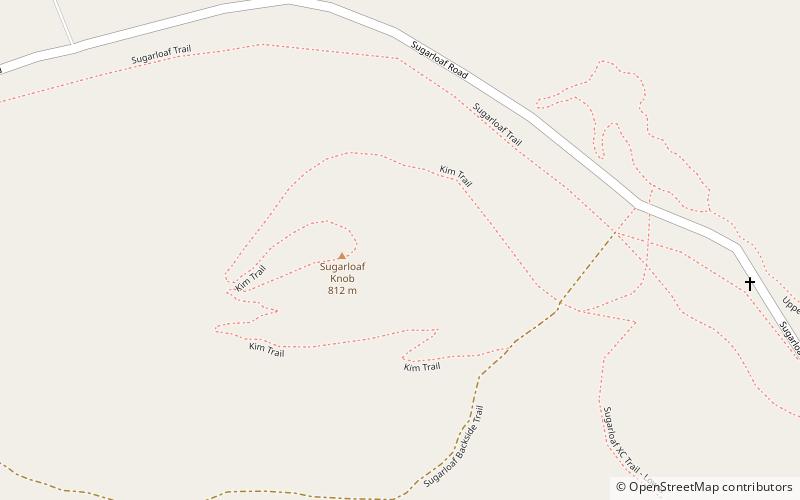 Sugarloaf Knob location map