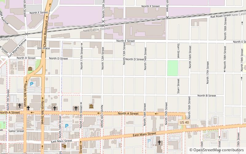 Starr Historic District location map