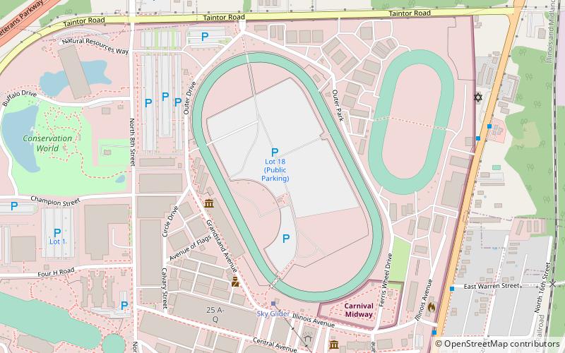 Illinois State Fairgrounds location map