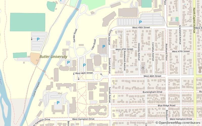 Clowes Memorial Hall location map