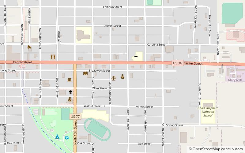 Marshall County Historical Society location map