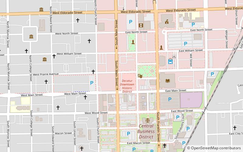 Decatur Downtown Historic District location map