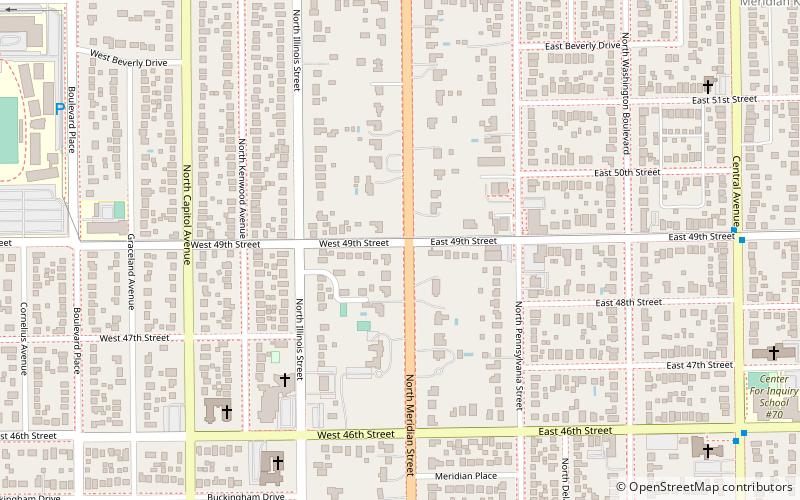 North Meridian Street Historic District location map