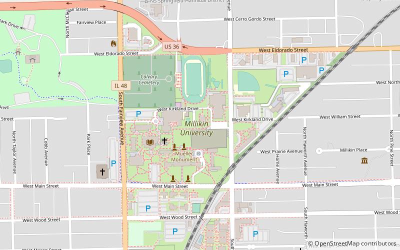 Millikin University location map