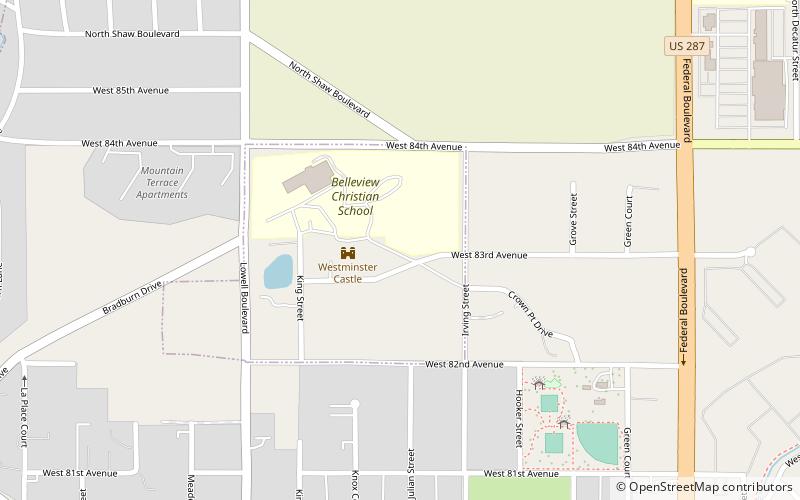 Westminster Castle location map