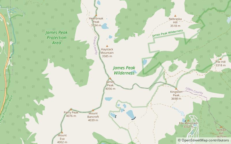 James Peak location map