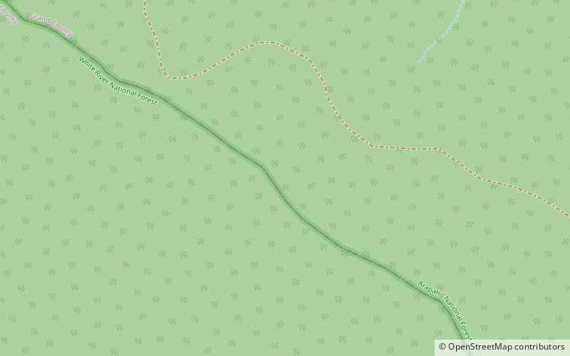 williams peak bosque nacional arapaho location map