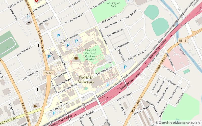 Old Main and Chemistry Building location map