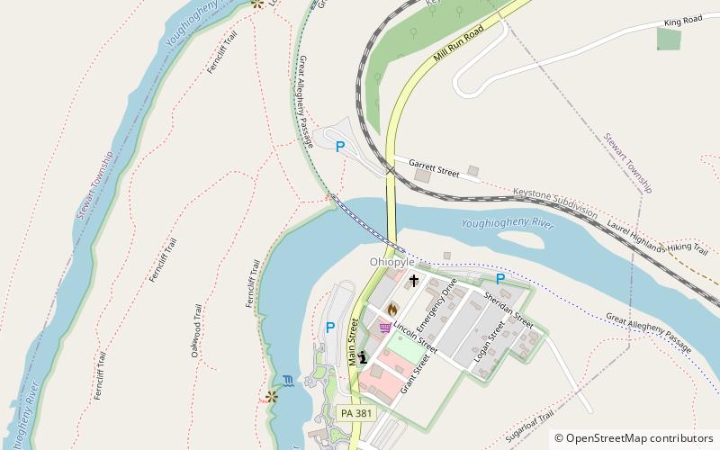 Ohiopyle Low Bridge location map