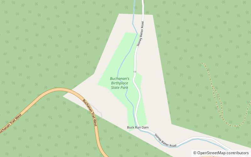 Park Stanowy Buchanan's Birthplace location map