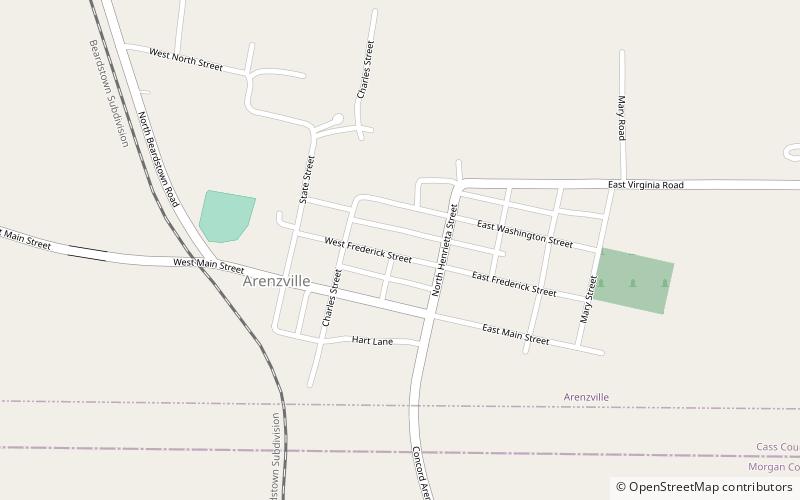 Arenzville location map