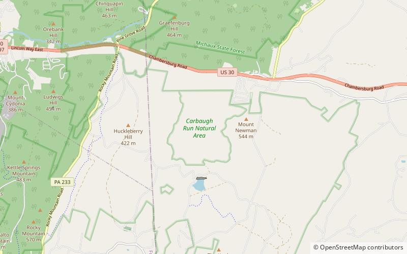 Carbaugh Run Rhyolite Quarry Site location map