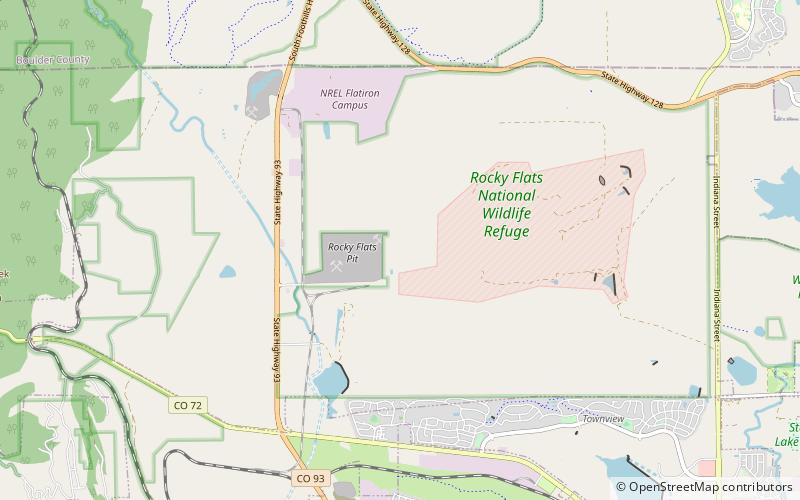 Rocky Flats National Wildlife Refuge location map