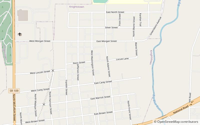 Hoosier Gym location map