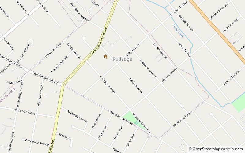 Rutledge location map