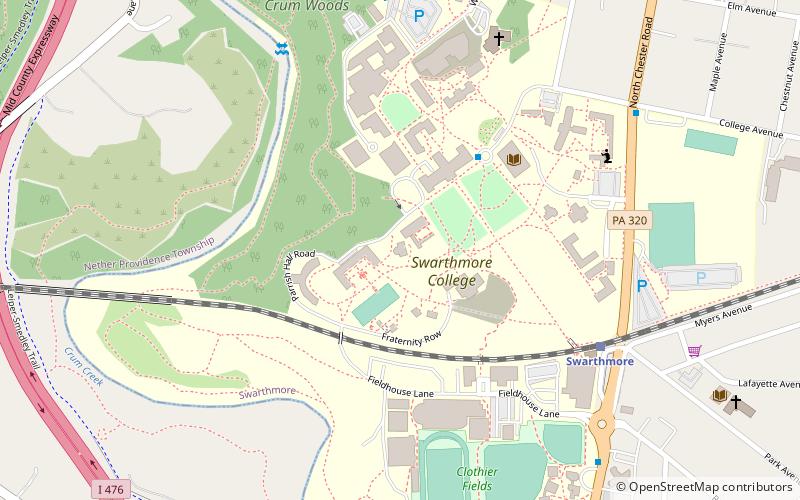 Sproul Observatory location map
