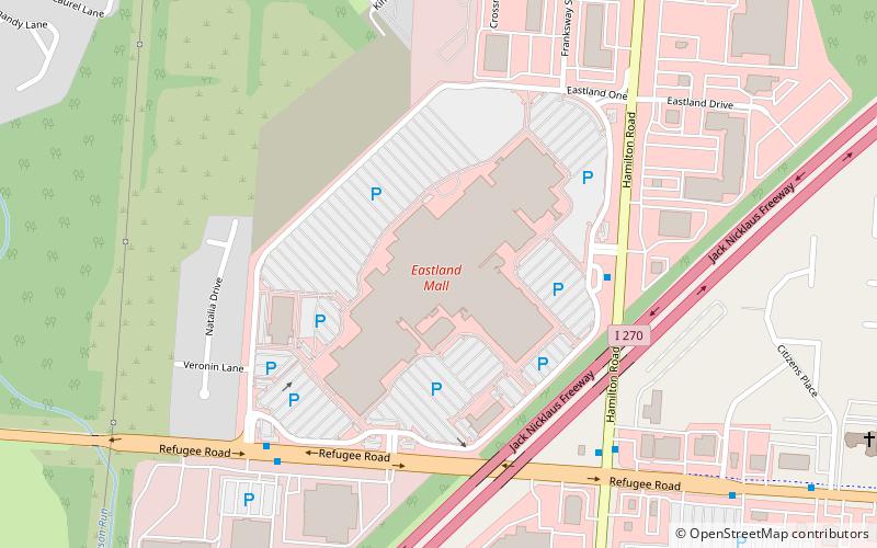 Eastland Mall location map