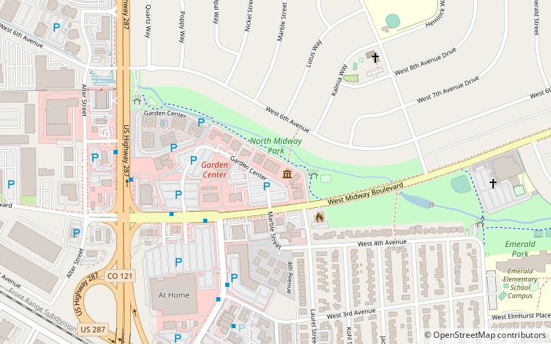 Broomfield Veterans Memorial Museum location map