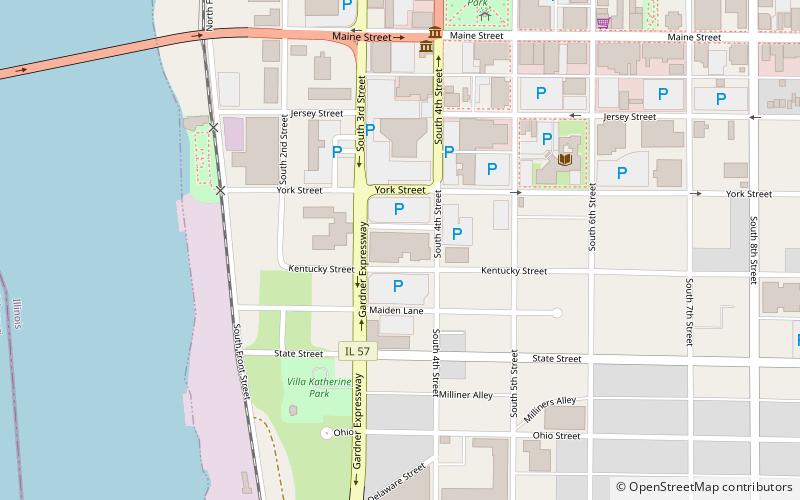 Oakley-Lindsay Center location map