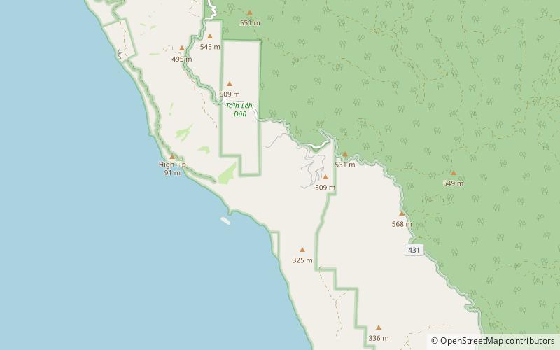 Sinkyone Wilderness State Park location map