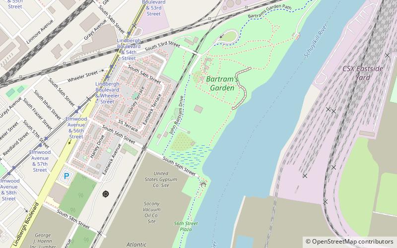 Bartram’s Garden location map