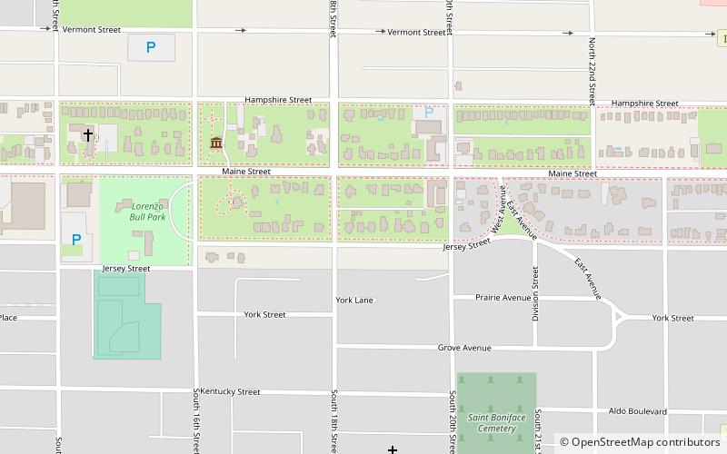 Quincy East End Historic District location map