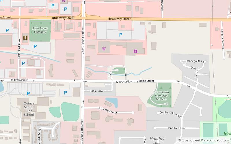 Quincy National Cemetery location map