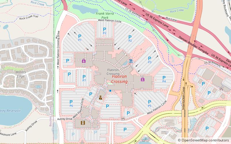 FlatIron Crossing location map