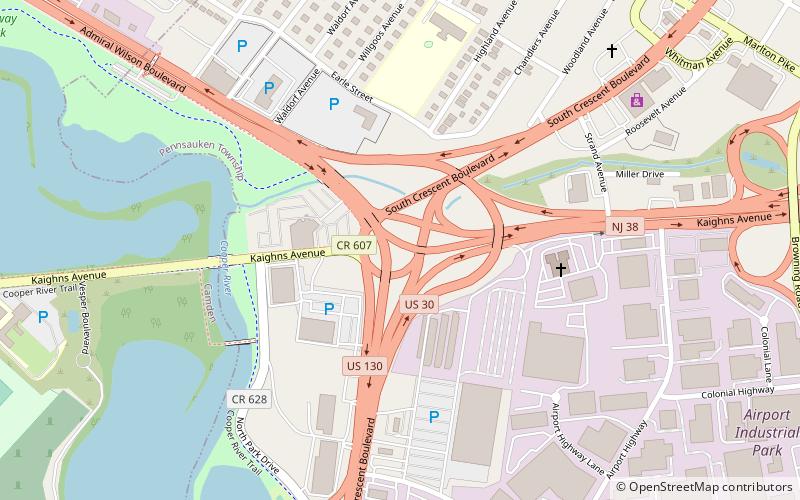 Airport Circle location map