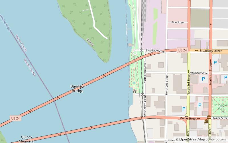 Bayview Bridge location map