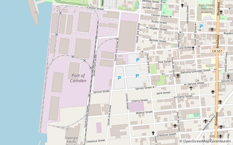 Camden Waterfront location map