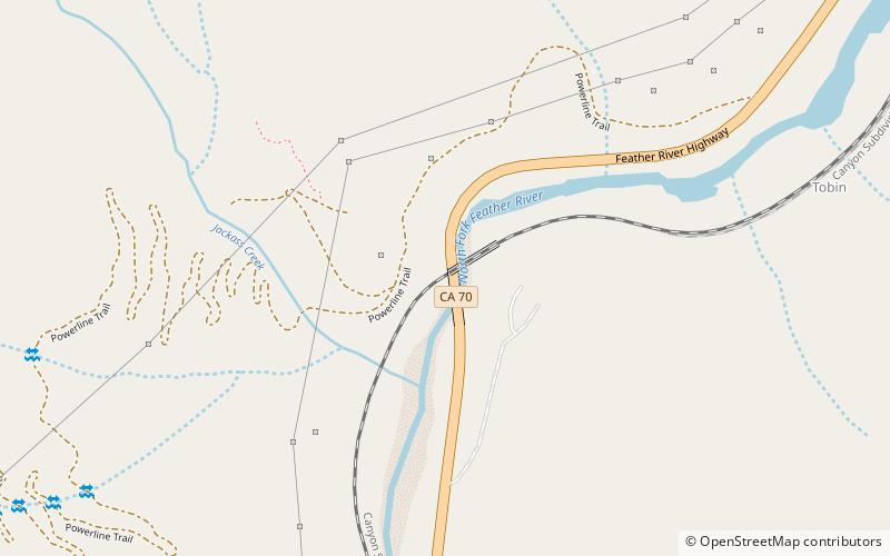 tobin bridges plumas national forest location map