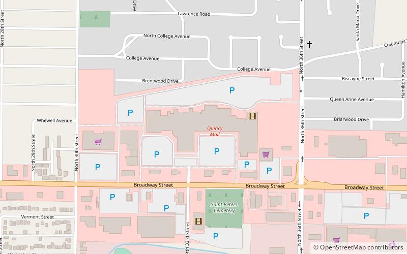 quincy mall location map