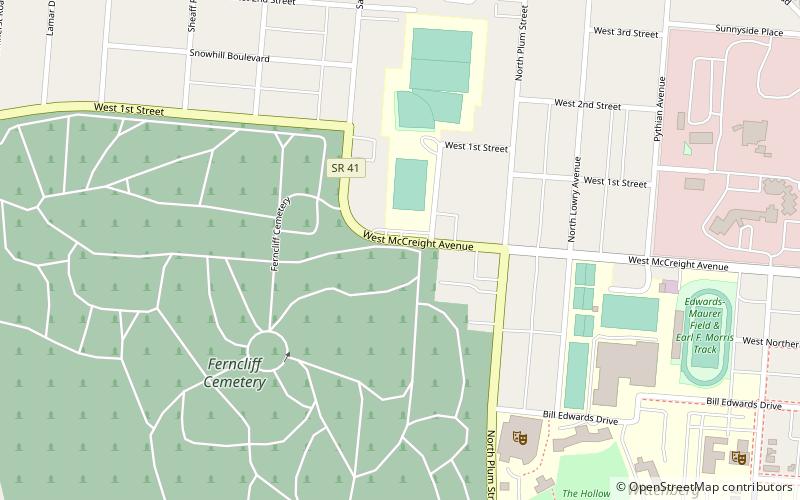 Ferncliff Cemetery & Arboretum location map