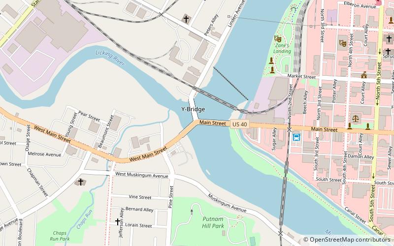 Y-Bridge location map
