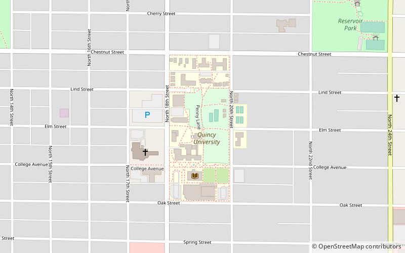 Quincy University location map