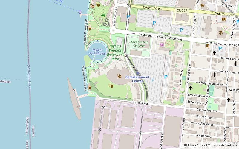 BB&T Pavilion location map